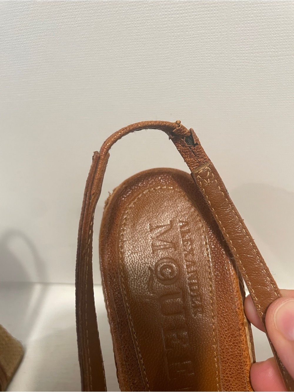 Alexander McQueen Brown Platform Wedge Slingback Sandals - Women - Picture 5 of 5